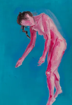 Collage II of 9 'Dance', detail 4 of 9, Oil and Acrylic on paper, 80 x 57 cm, 2024 — from the "Dance (Hani-mation)" series