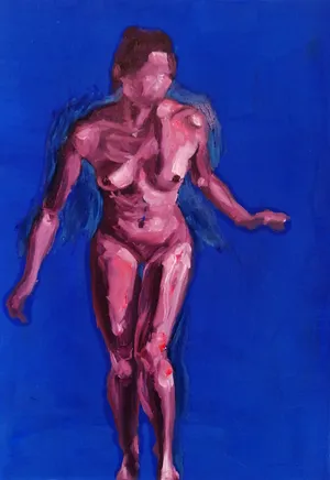 Collage II of 9 'Dance', detail 6 of 9, Oil and Acrylic on paper, 80 x 57 cm, 2024 — from the "Dance (Hani-mation)" series