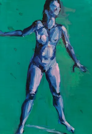Collage II of 9 'Dance', detail 9 of 9, Oil and Acrylic on paper, 80 x 57 cm, 2024 — from the "Dance (Hani-mation)" series