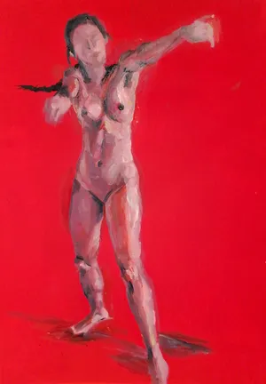 Collage I of 9 'Dance', detail 6 of 9, Oil and Acrylic on paper, 80 x 57 cm, 2024 — from the "Dance (Hani-mation)" series
