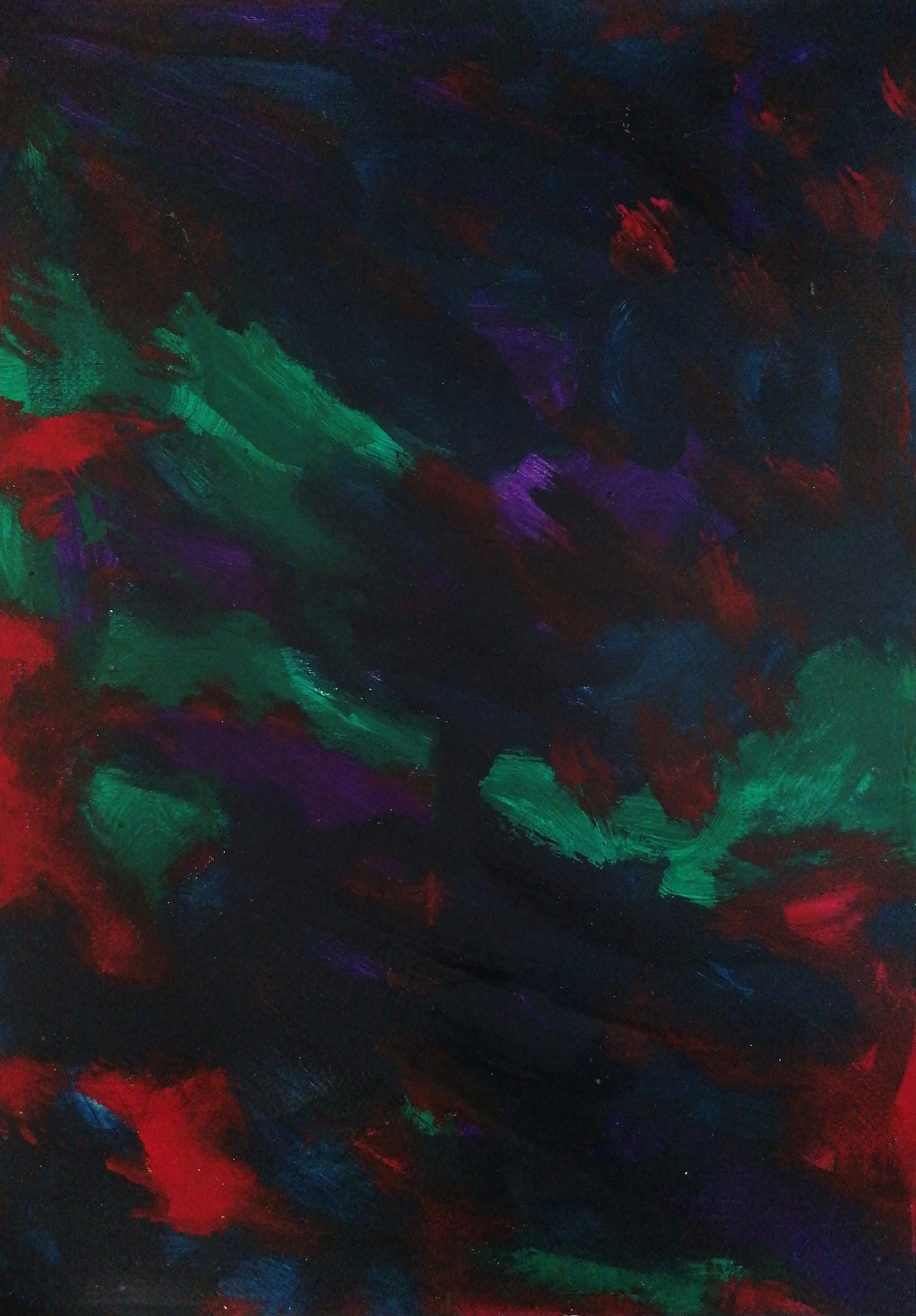 Movement IV, Acrylic on 400g/m² paper, 50 x 70 cm each (Unframed) — from the "EchoesəvYourFace" series