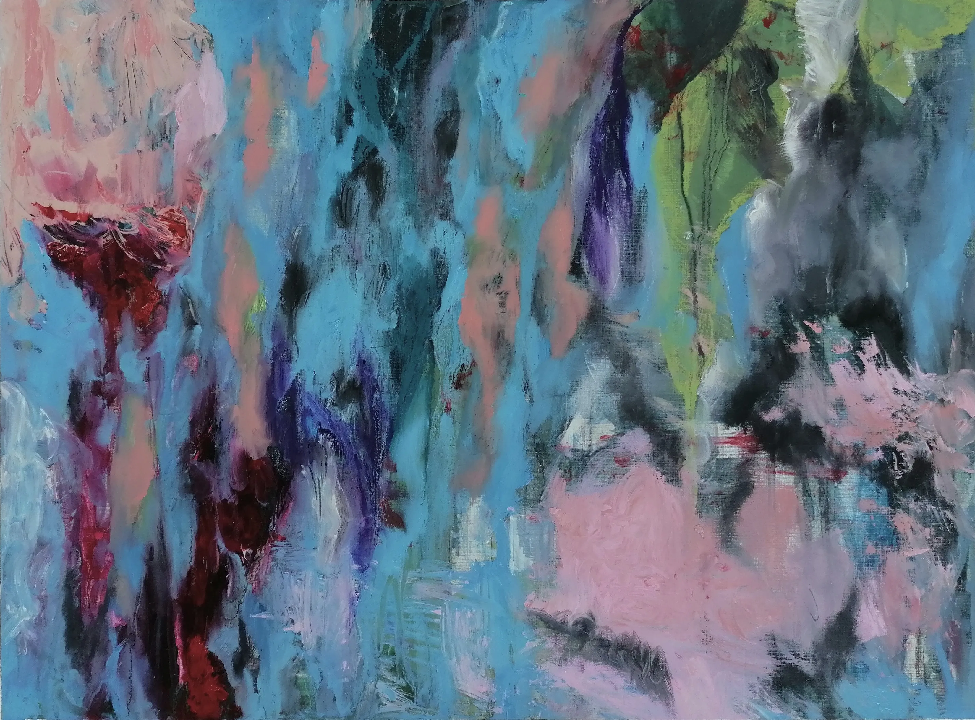 Emotions II, Oil & Acrylic on 330g/m² paper, 36 x 48 cm each (Unframed), 2025 — from the "EchoesəvYourFace" series