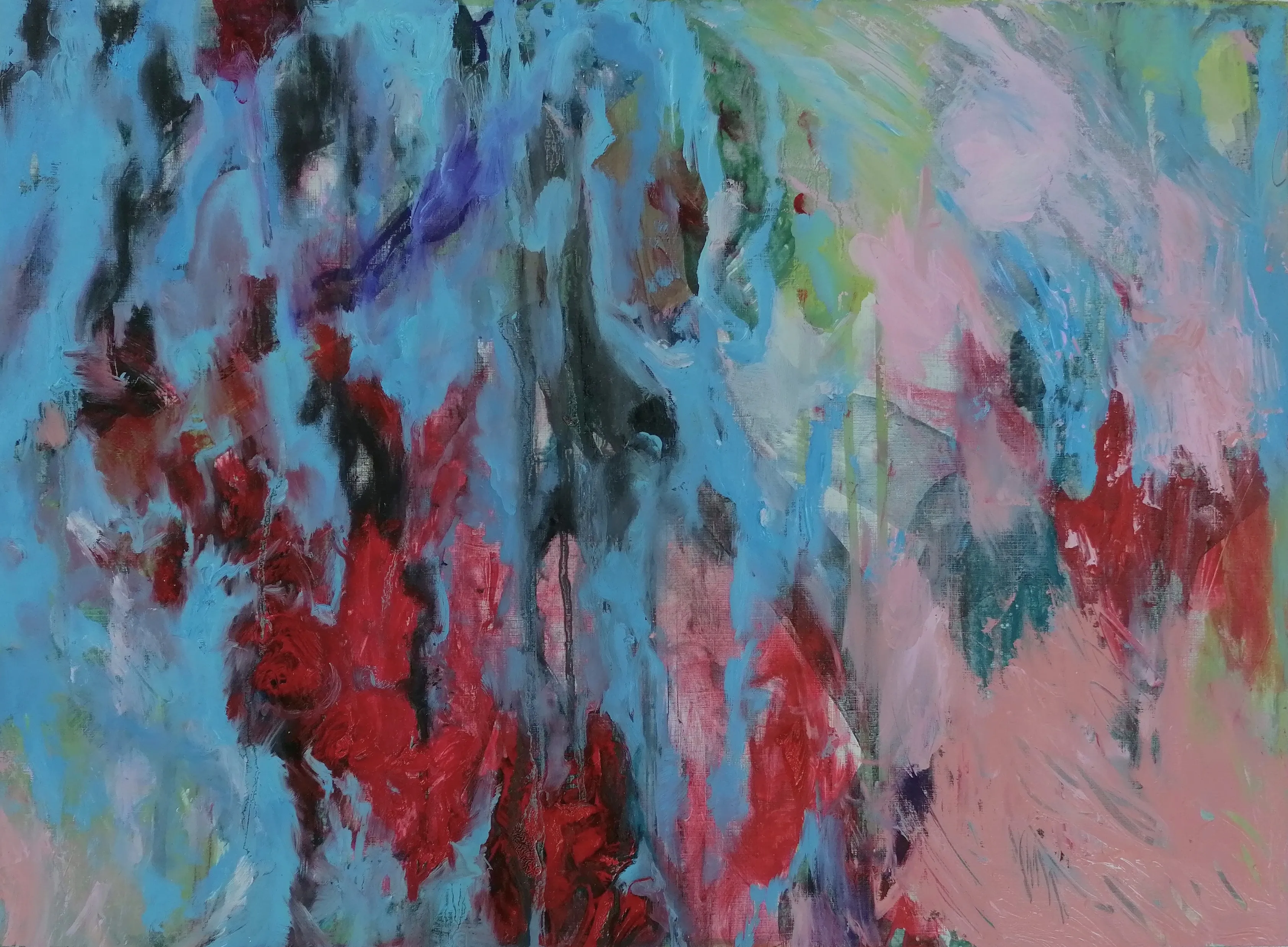 Emotions IV, Oil & Acrylic on 330g/m² paper, 36 x 48 cm each (Unframed), 2025 — from the "EchoesəvYourFace" series