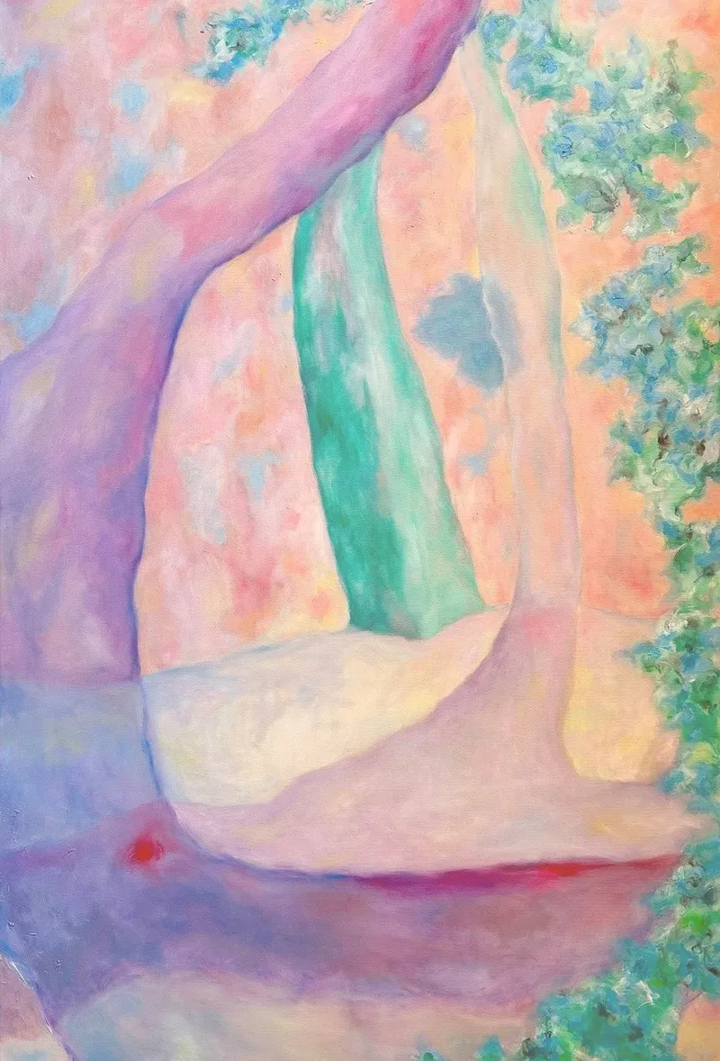 The Misty Heaven V, Oil on canvas, 120 x 80 cm, 2024 — from the "The Misty Heaven" series